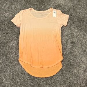 American Eagle Outfitters Peach Ombre T-Shirt
